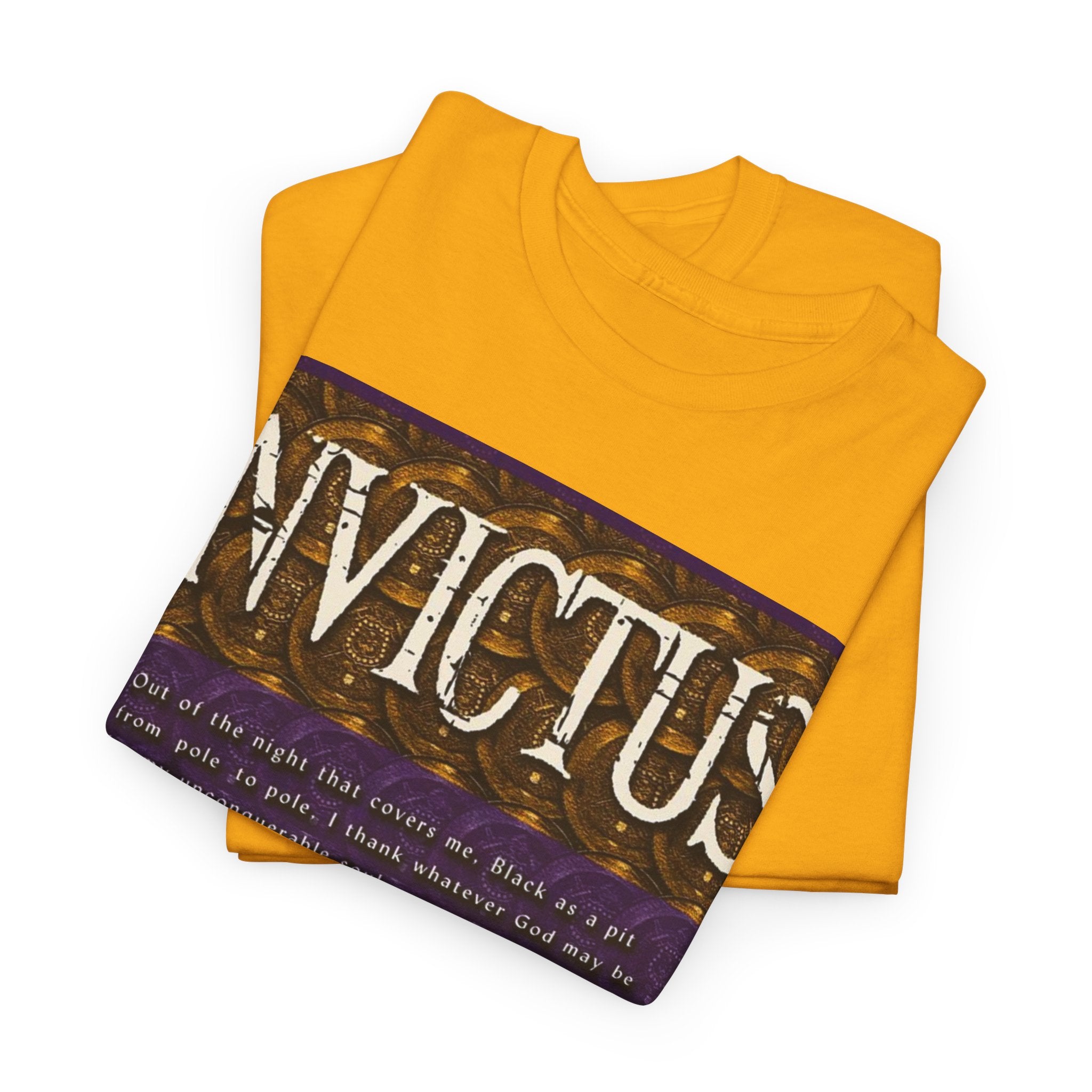 Invictus Poem T‑Shirt – 'Invictus' Inspirational Quote Tee