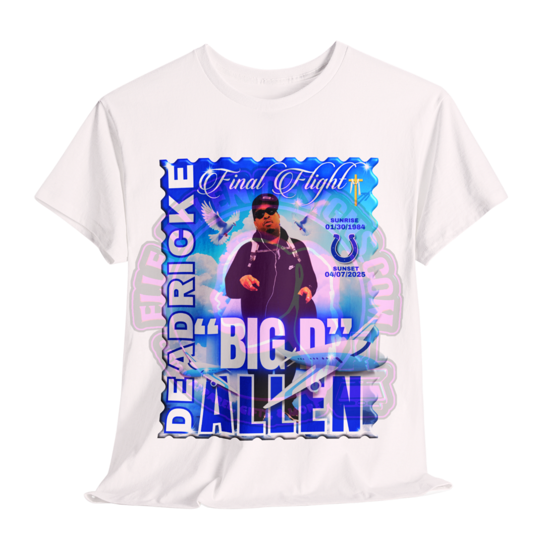 “BIG D” Final Flight Tribute Unisex Heavy Cotton Tee