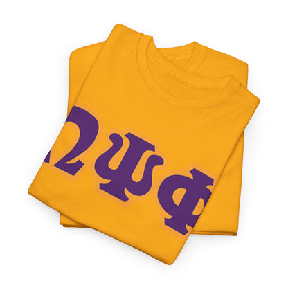 QUE Greek Letter Tee