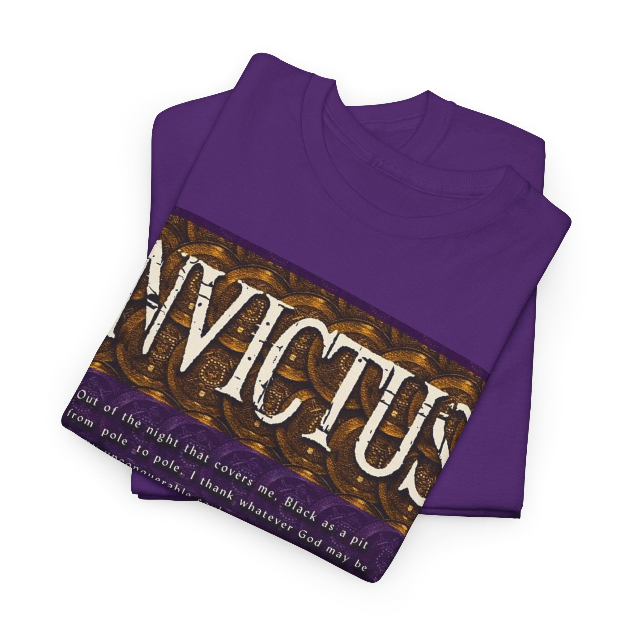 Invictus Poem T‑Shirt – 'Invictus' Inspirational Quote Tee